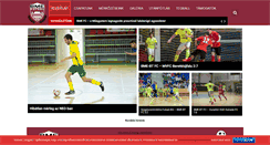 Desktop Screenshot of bmefutsal.hu